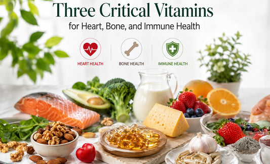 Three Critical Vitamins for Heart, Bone, and Immune Health