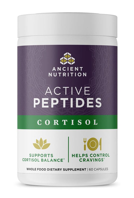 Ancient Nutrition | Active Peptides Cortisol | 60 Capsules