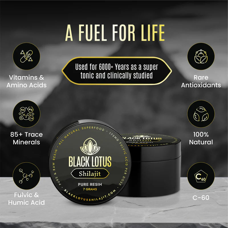 Black Lotus | Pure Shilajit Resin | 20 Grams