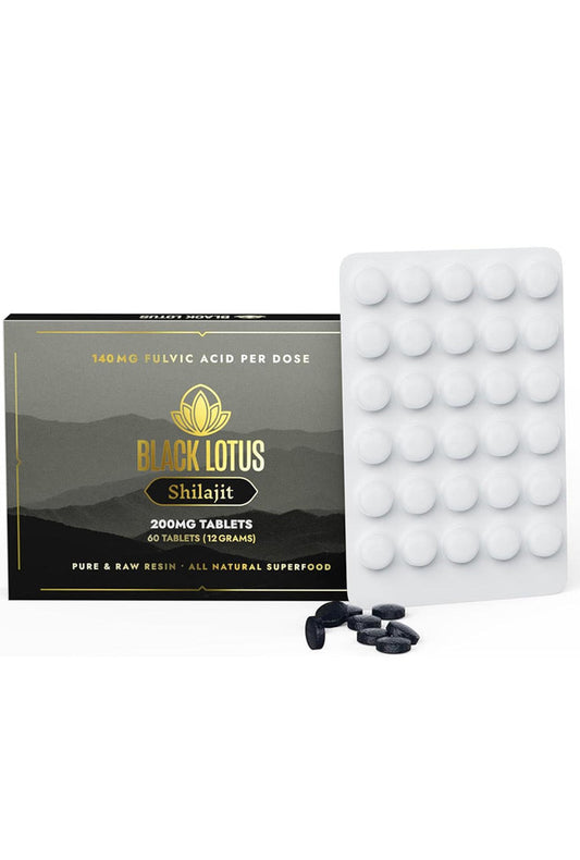 Black Lotus Shilajit 200mg - 60 Tablets