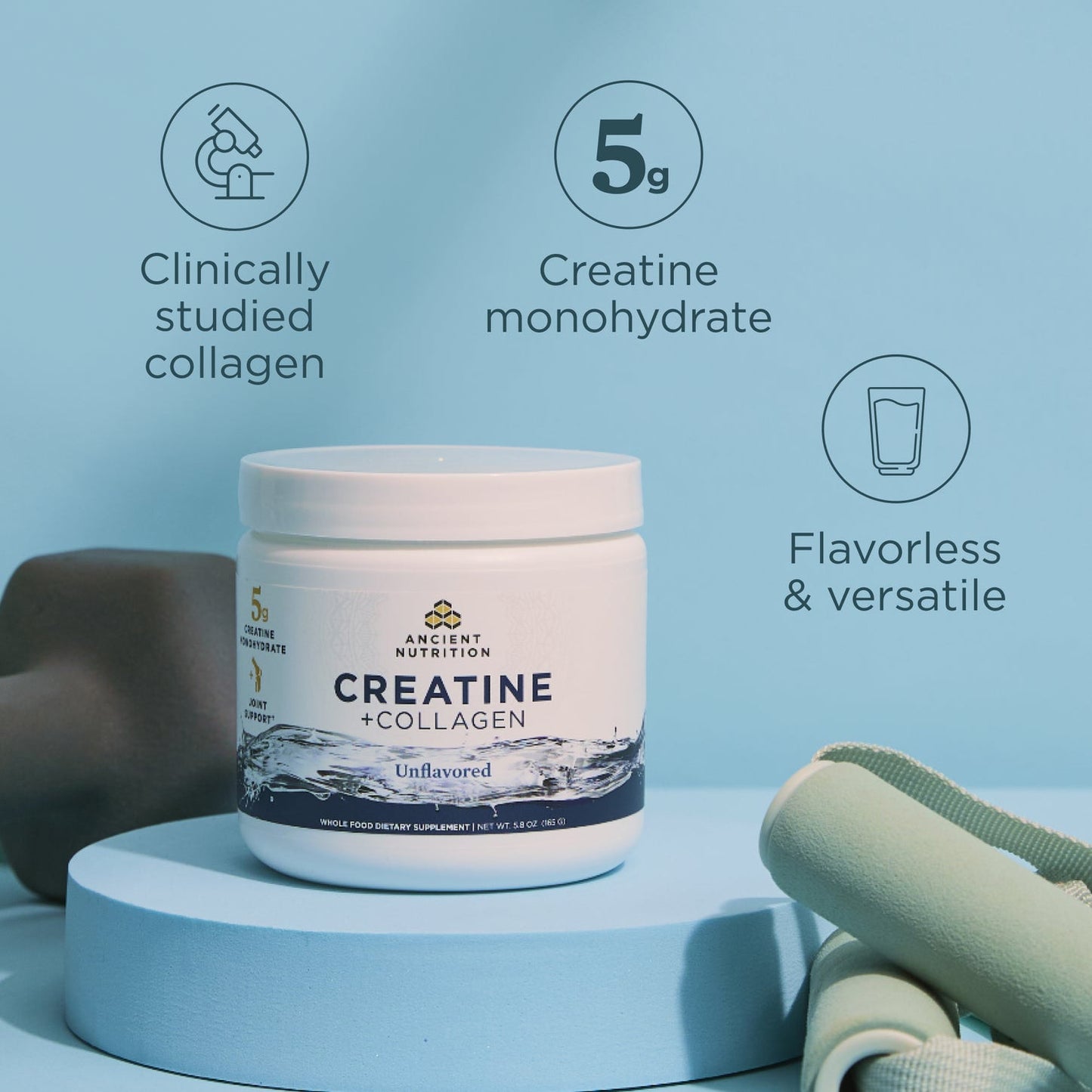 Creatine and Collegen Powder Unflavored image