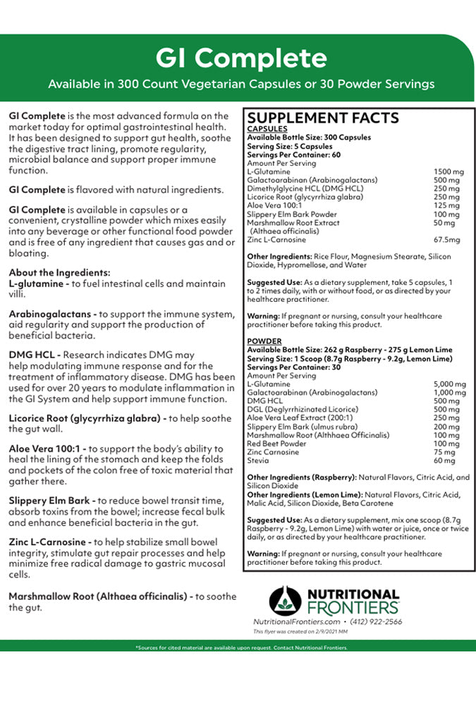 GI Complete Power Label