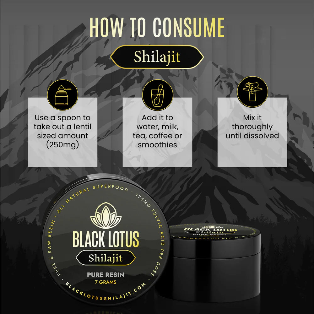 Black Lotus | Pure Shilajit Resin | 20 Grams