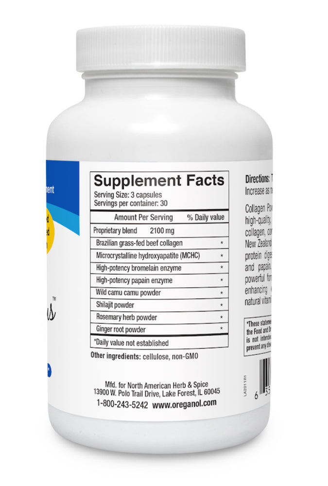 North American Herb and Spice Collagen Power-Plus Label