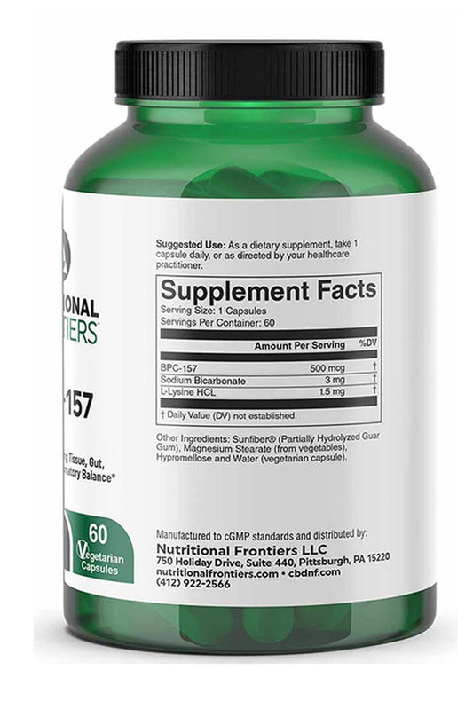 Nutritional Frontiers BPC-157 Label