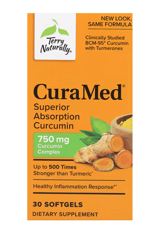 Terry Naturally | CuraMed 750 mg  Sofgels | Immune Health