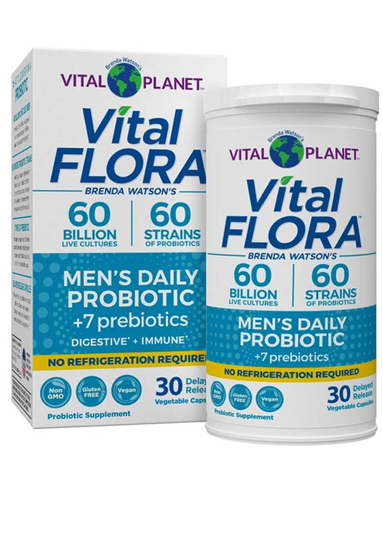 Vital Flora Mens Daily Probiotic-30 capsules